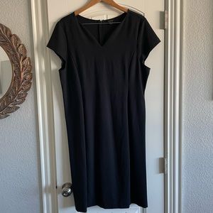 Ann Taylor black sheath dress size 16